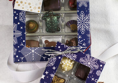 4 or 9 Piece Assorted Truffles in a Holiday Box
