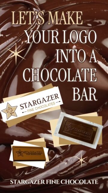 Did you know that we are the premium custom logo bar creators?

We love working with all kinds of businesses to form the perfect chocolate bar! 

We have worked with banks, spas, museums, realtors, hospitals, small businesses, shops, doctors, and maybe you? 

Here is the process for collaborating with you to elevate your business to chocolate level (better than gold!)! 

#stargazerfinechocolatesandcoffeebar #denverchocolate #denversmallbusiness #customlogodesign #customchocolatelogo