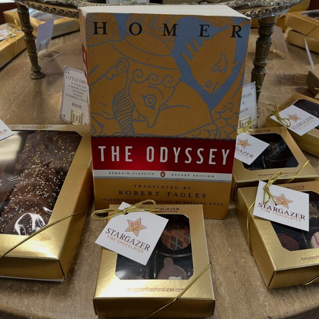 What are you reading this summer?
Here are a few reads spotted in the shop! Seen enjoyed with affogato, ice tea, and mochas.
Grab you book, come in for a little treat, and stay to read.
#theodyssey #stargazerfinechocolates #denverchocolate #9codenver #booksandchocolate